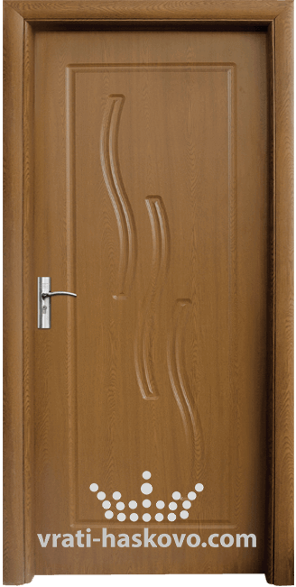 Интериорна HDF врата, модел 014-P Златен дъб