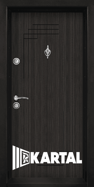 Блиндирана входна врата, модел Т111, цвят Черна перла