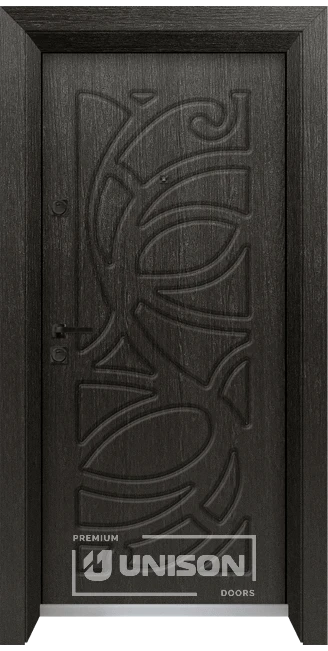 Vhodna Vrata Unison Optima 4527p M Cherna Mura Side B